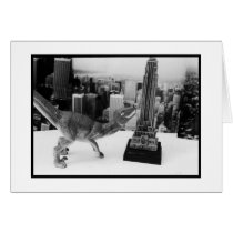 Dino Attacks NYC Card cards