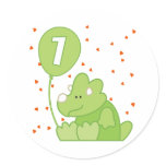Dino Baby 1st Birthday Sticker