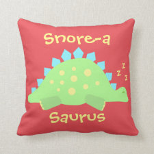 Dino Baby Stegosaurus Pillow