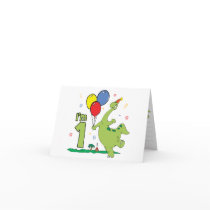 Dino First Birthday Invitations cards