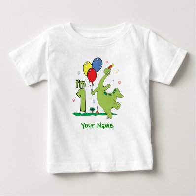 Dino First Birthday Personalized T-shirt