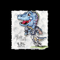 Dino Football Customizable T-Shirt