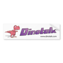 Dino Girl Bumper Sticker bumper stickers
