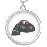 Dino Head Abstract Neon Pendants