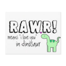 Dino Lingo Post Card