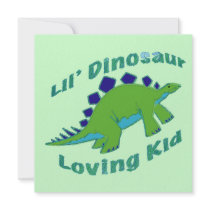 Dino Loving Kid invitations
