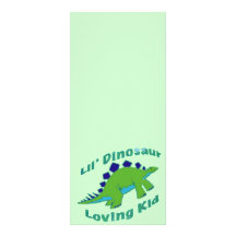 Dino Loving Kid Rack Card