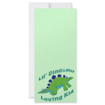 Dino Loving Kid rack cards by 365BabyGear Dino Loving Kid rack cards