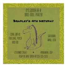 Dino-mite Custom Invites