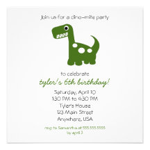 Dino-mite Invitation