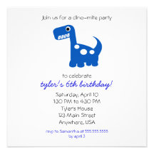 Dino-mite Invitation