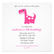 Dino-mite Invitation