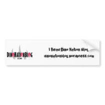 Dino Nation Blog Bumper Sticker bumper stickers