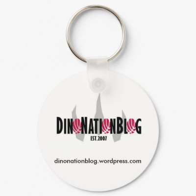 Dino Nation Blog Keychain by jbstar