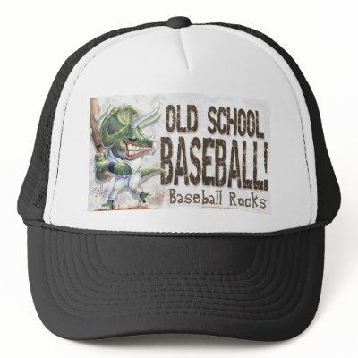 Dino Old School Baseball! Hat by fantasybaseball