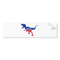 Dino Party Logo Bumper Sticker