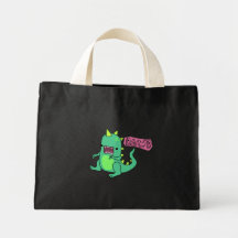 Dino Rawr Canvas Bags