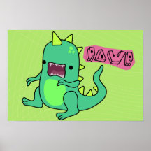 Dino Rawr Posters