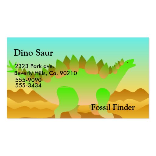 Dino Rawr Set Business Card