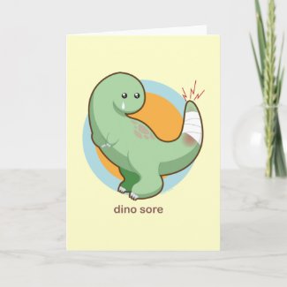 Dino Sore card