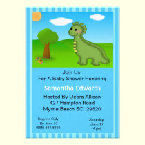 Dino  Theme Baby Shower Invitation invitations