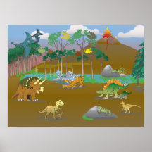 Dino world! print
