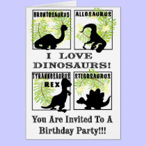 Dinobites Birthday Party Invitaitons ! cards