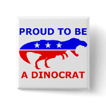 Dinocrat Square Button
