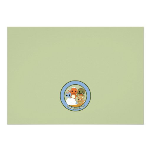 Dinos DINOSAUR Baby Shower invitation boy DAPC