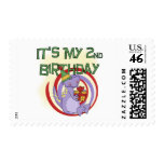 Dinosaur 2nd Birthday Tshirts and Gifts Stamp