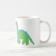 DINOsaur and a GIRAFFE Coffee Mugs