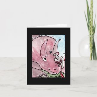 Dinosaur and Friend card