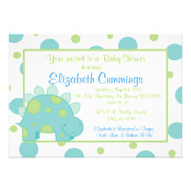 dinosaur Baby Shower invite cute fun sweet