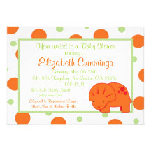 dinosaur Baby Shower invite cute fun sweet