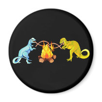 Dinosaur Barbecue magnets by godless_heathen Dinosaur Barbecue magnets