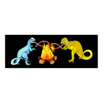 Dinosaur Barbecue posters by godless_heathen Dinosaur Barbecue posters