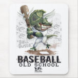 Dinosaur Baseball Ball Busta Gear Mouse Pad