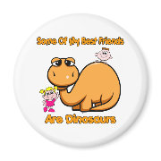 Dinosaur Best Friends magnet