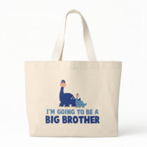 dinosaur big brother to be NEW blue Tote Bag