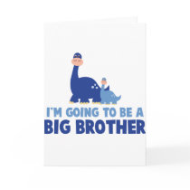dinosaur big brother to be NEW blue Cards