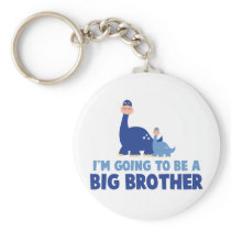 dinosaur big brother to be NEW blue Keychain