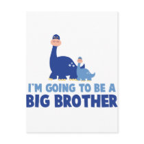 dinosaur big brother to be NEW blue Post Cards