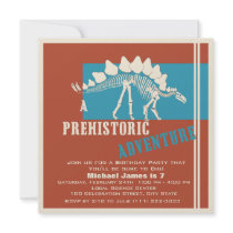 Dinosaur Birthday Adventure Party Personalized Invitation