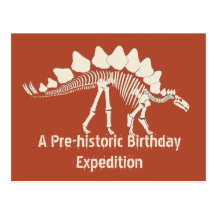 Dinosaur Birthday Adventure Post Card