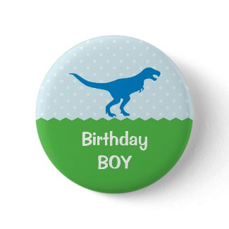 Dinosaur Birthday Button button