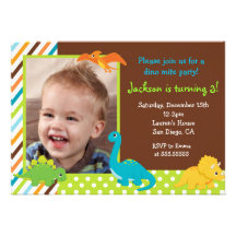 Dinosaur Birthday Invitation