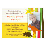 Dinosaur Birthday Invitation with Photo