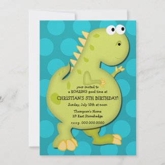 Dinosaur Birthday Party Invitation