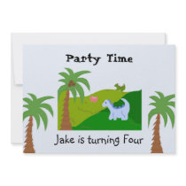 Dinosaur Birthday Party Invitation