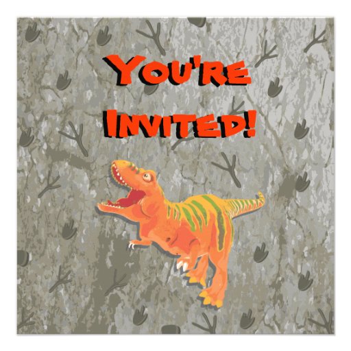 Dinosaur Birthday Party Invitation